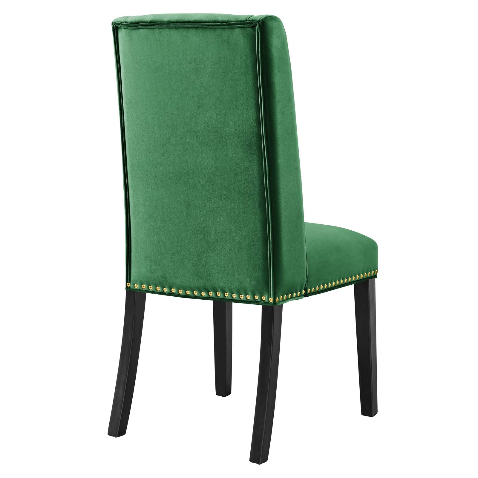 Baron Performance Velvet Dining Chairs Set of 2 by Modway