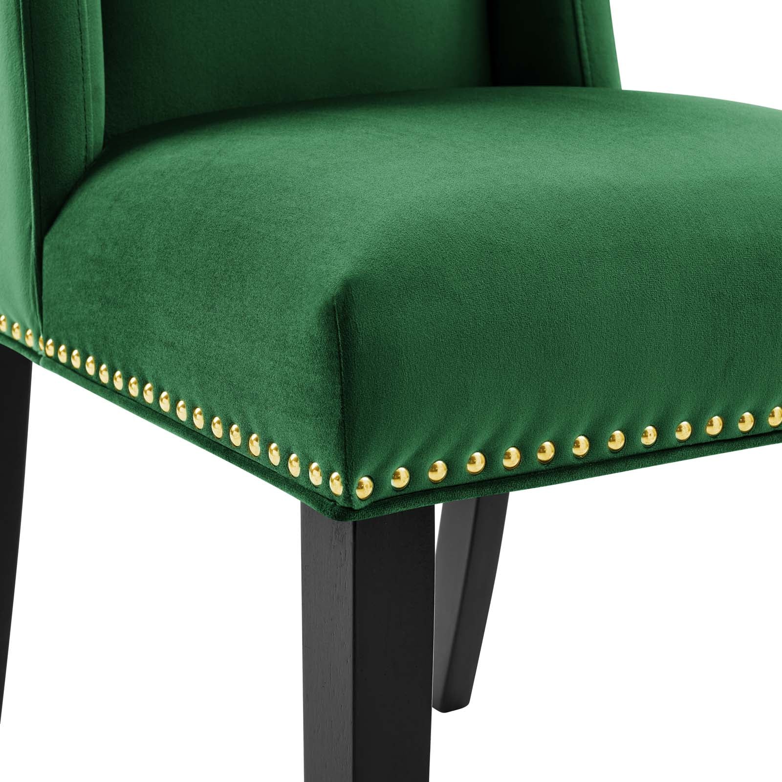 Baron Performance Velvet Dining Chairs Set of 2 by Modway