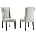 Baron Performance Velvet Dining Chairs Set of 2 by Modway