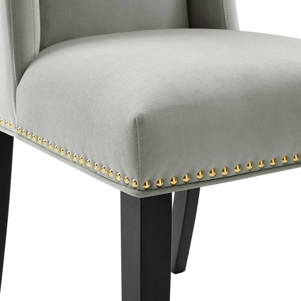 Baron Performance Velvet Dining Chairs Set of 2 by Modway