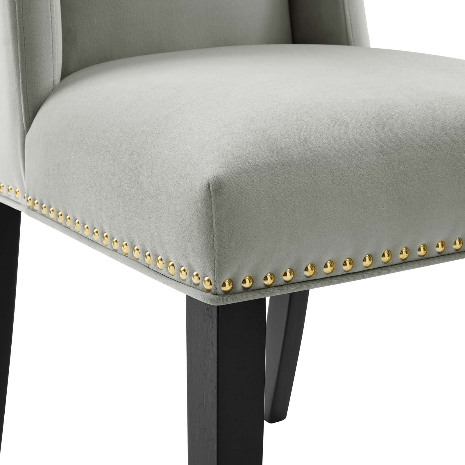 Baron Performance Velvet Dining Chairs Set of 2 by Modway