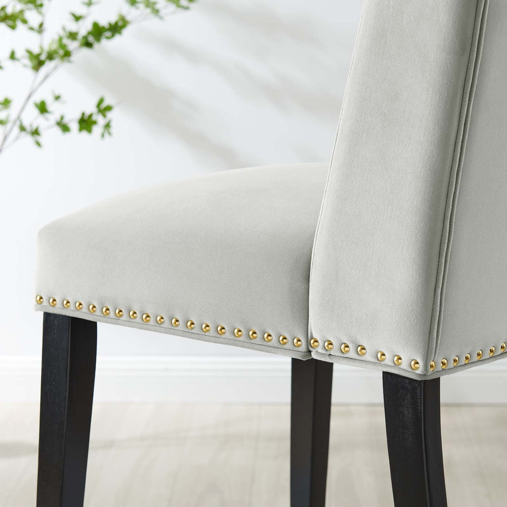 Baron Performance Velvet Dining Chairs Set of 2 by Modway