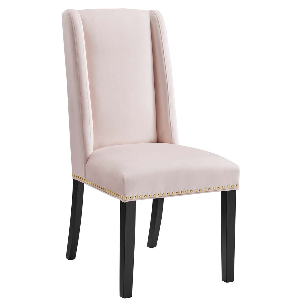 Baron Performance Velvet Dining Chairs Set of 2 by Modway