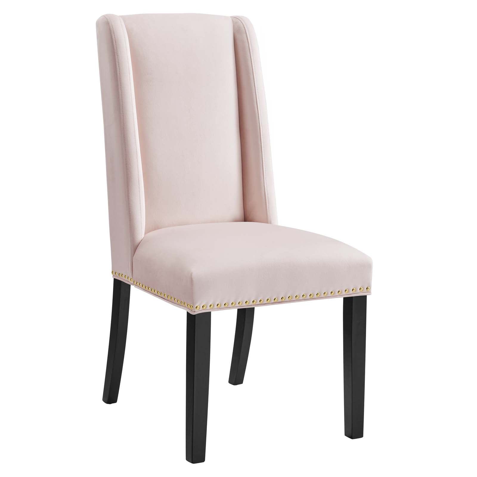 Baron Performance Velvet Dining Chairs Set of 2 by Modway
