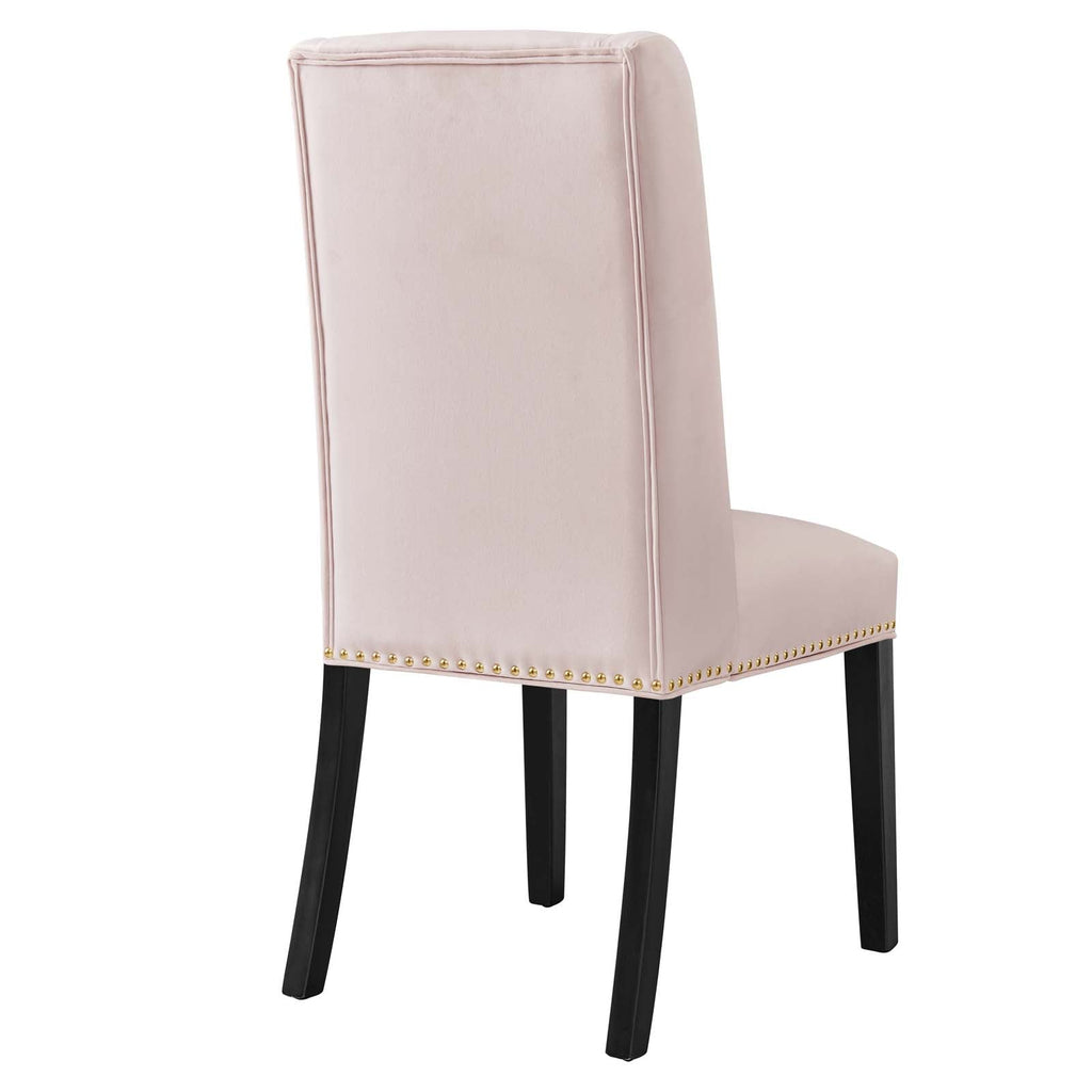Baron Performance Velvet Dining Chairs Set of 2 by Modway