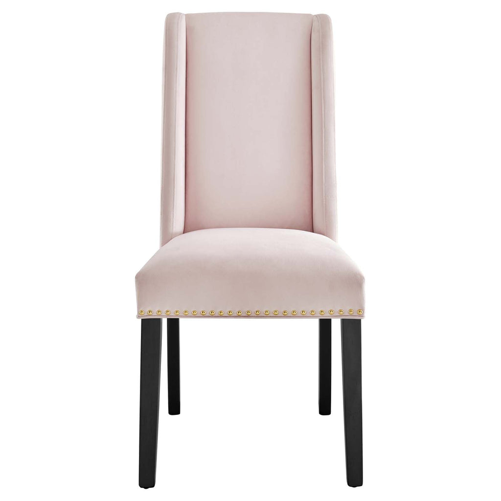 Baron Performance Velvet Dining Chairs Set of 2 by Modway