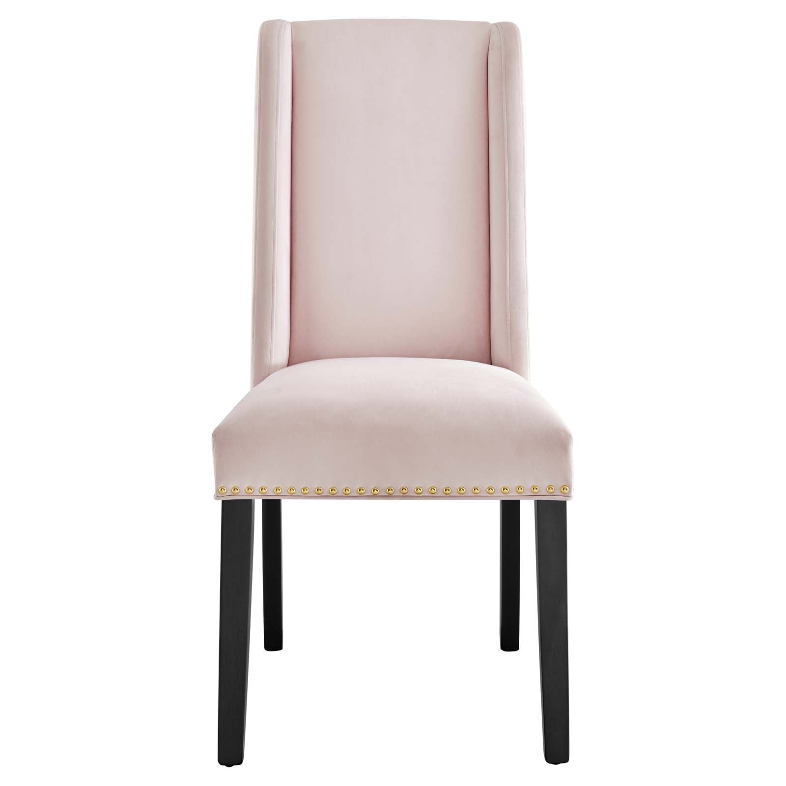 Baron Performance Velvet Dining Chairs Set of 2 by Modway