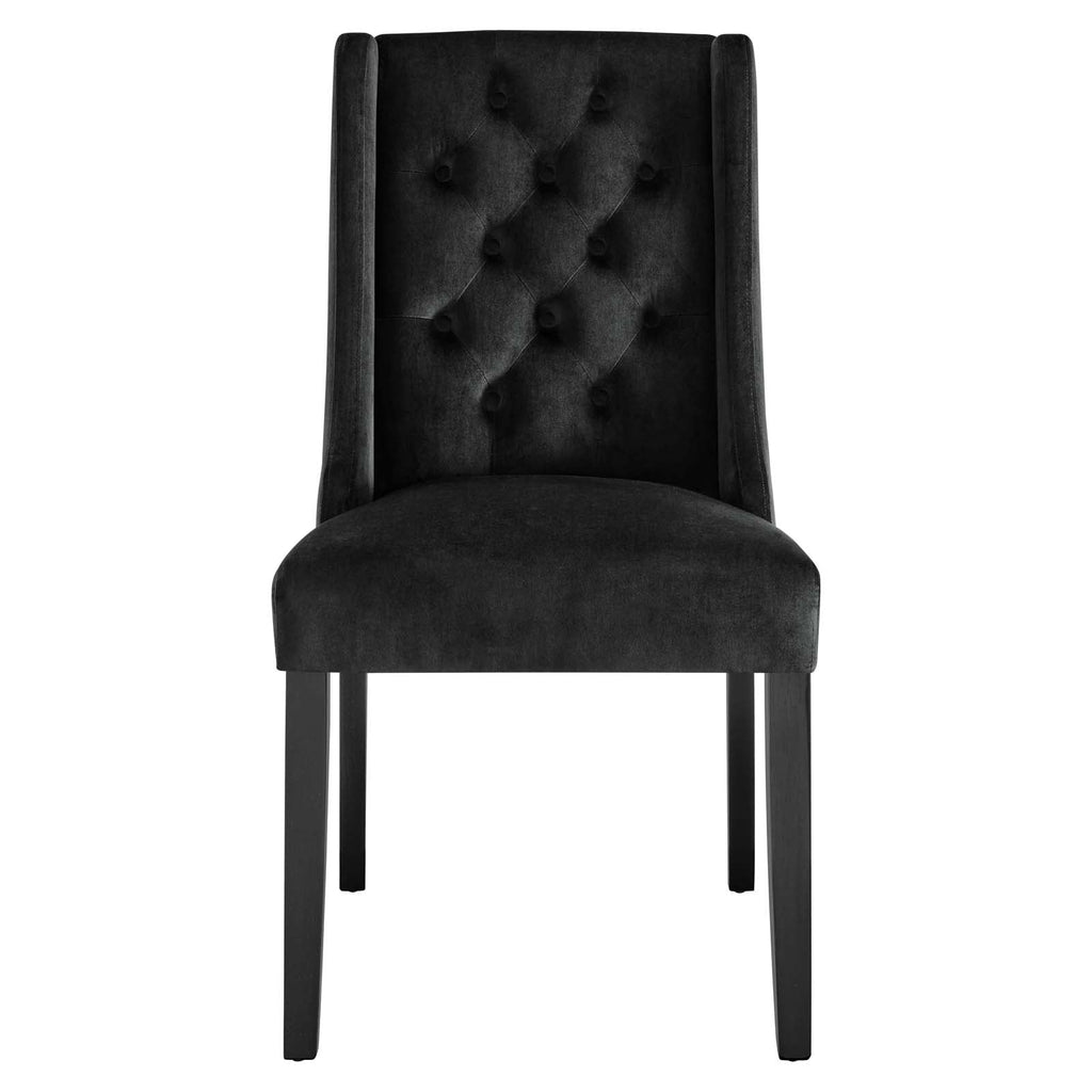 Baronet Performance Velvet Dining Chairs Set of 2 by Modway