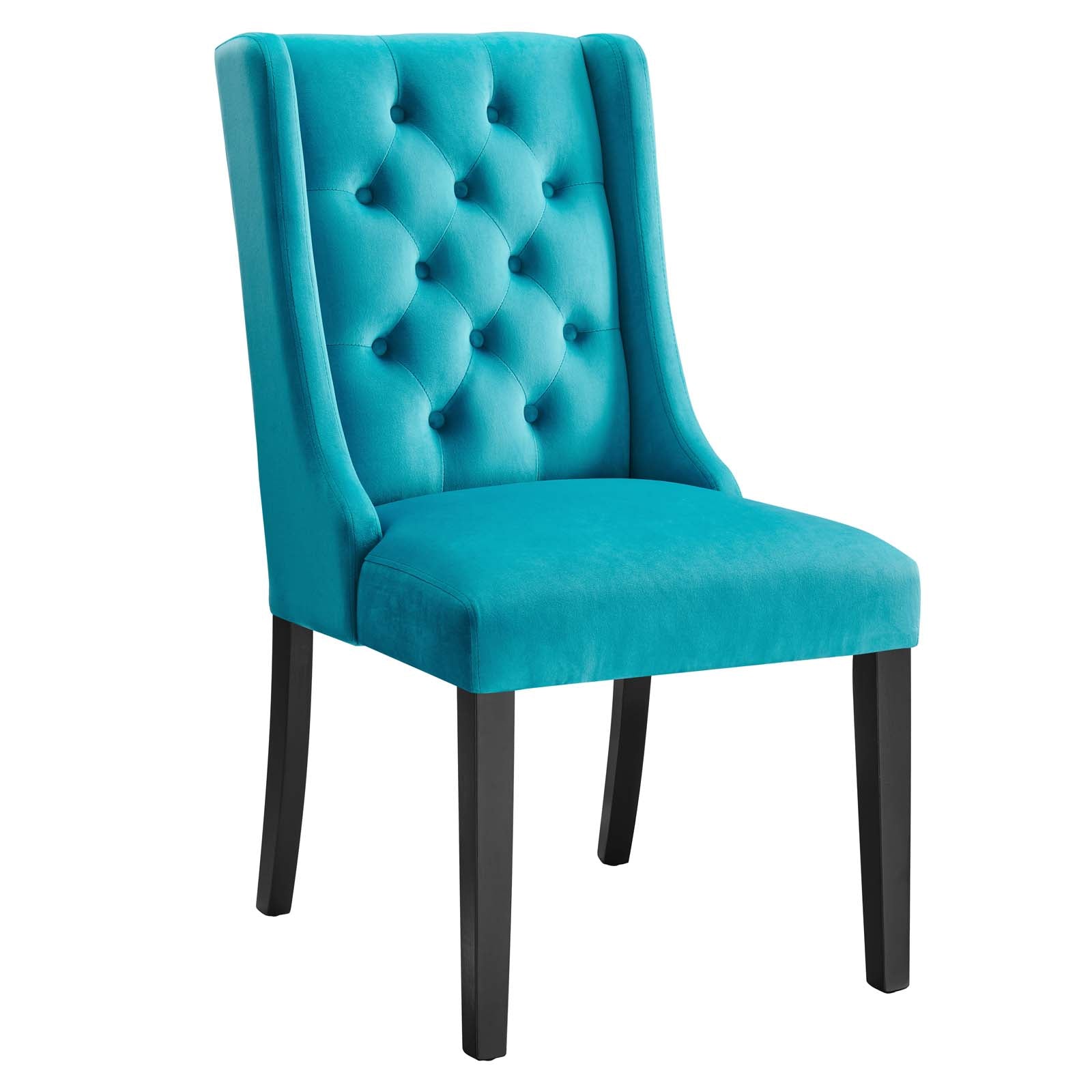 Baronet Performance Velvet Dining Chairs Set of 2 by Modway