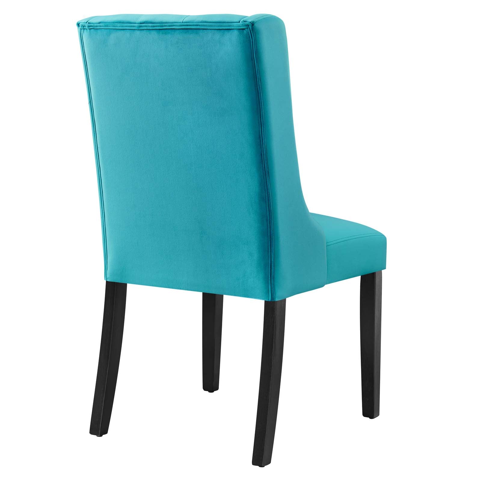 Baronet Performance Velvet Dining Chairs Set of 2 by Modway