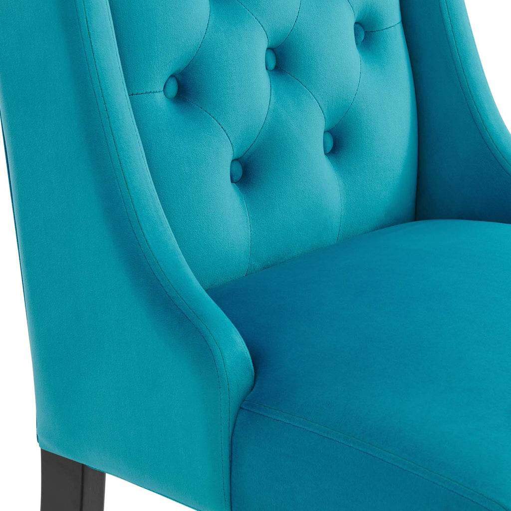Baronet Performance Velvet Dining Chairs Set of 2 by Modway