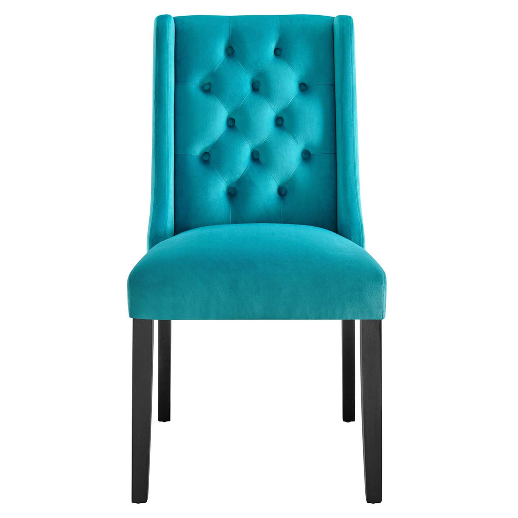 Baronet Performance Velvet Dining Chairs Set of 2 by Modway