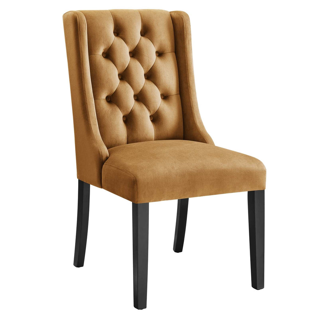Baronet Performance Velvet Dining Chairs Set of 2 by Modway