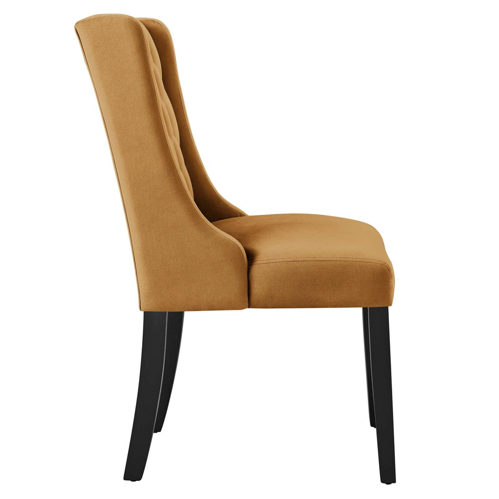 Baronet Performance Velvet Dining Chairs Set of 2 by Modway
