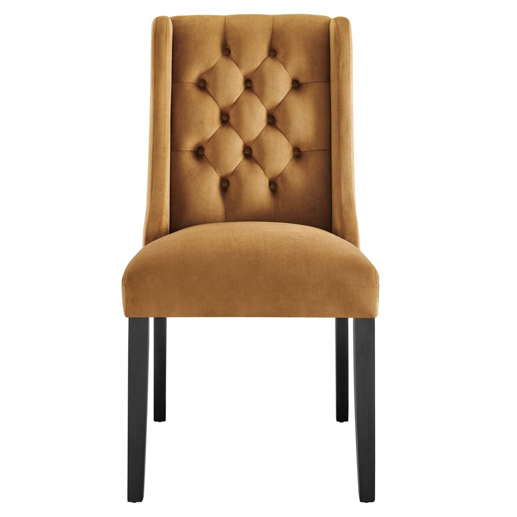 Baronet Performance Velvet Dining Chairs Set of 2 by Modway