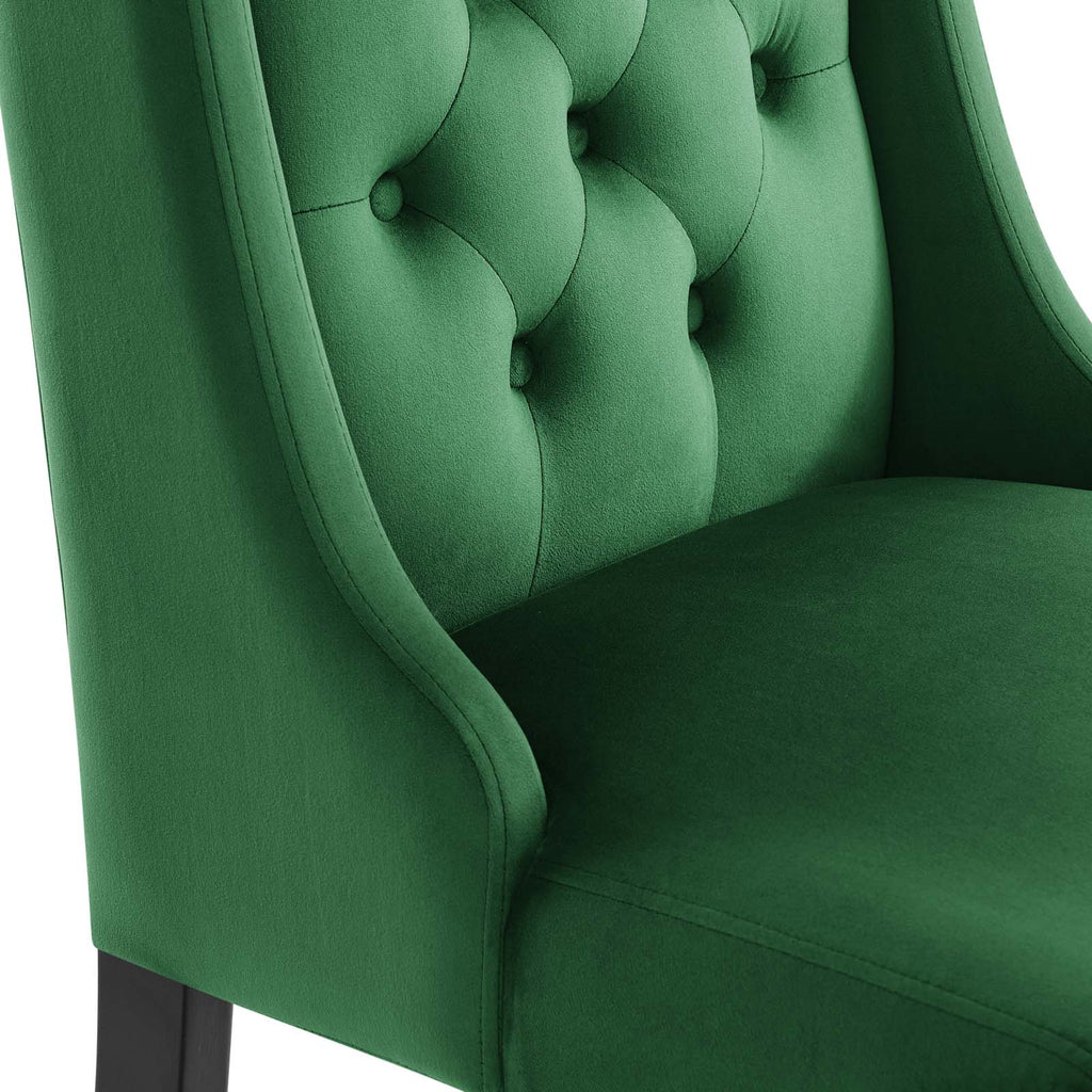 Baronet Performance Velvet Dining Chairs Set of 2 by Modway