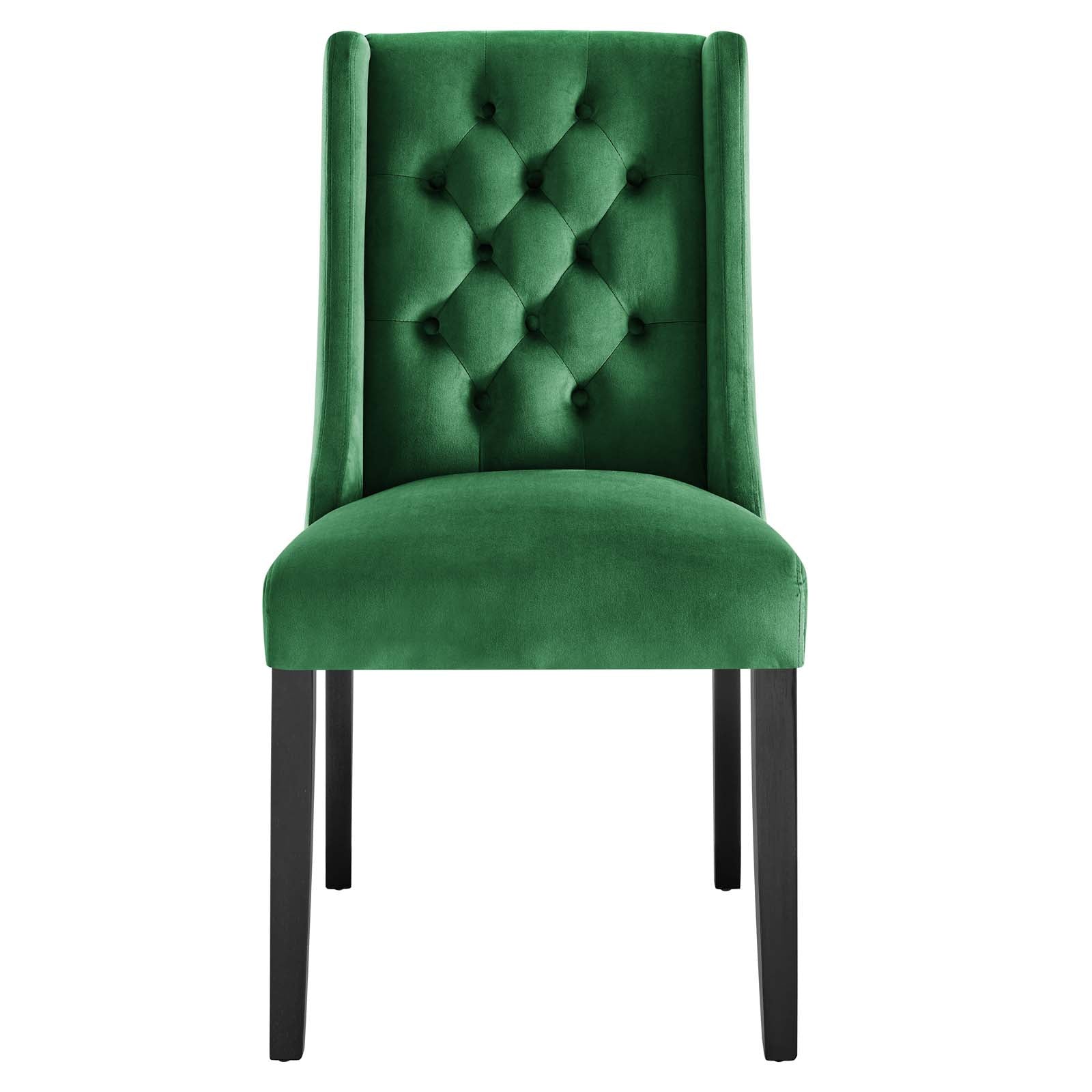 Baronet Performance Velvet Dining Chairs Set of 2 by Modway