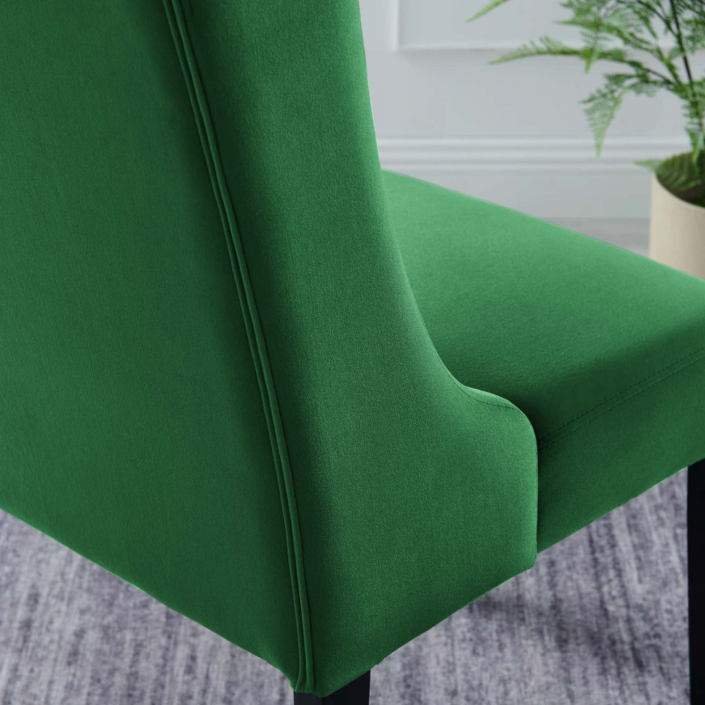 Baronet Performance Velvet Dining Chairs Set of 2 by Modway