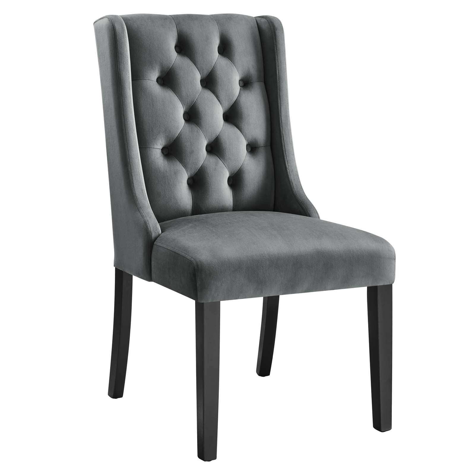 Baronet Performance Velvet Dining Chairs Set of 2 by Modway
