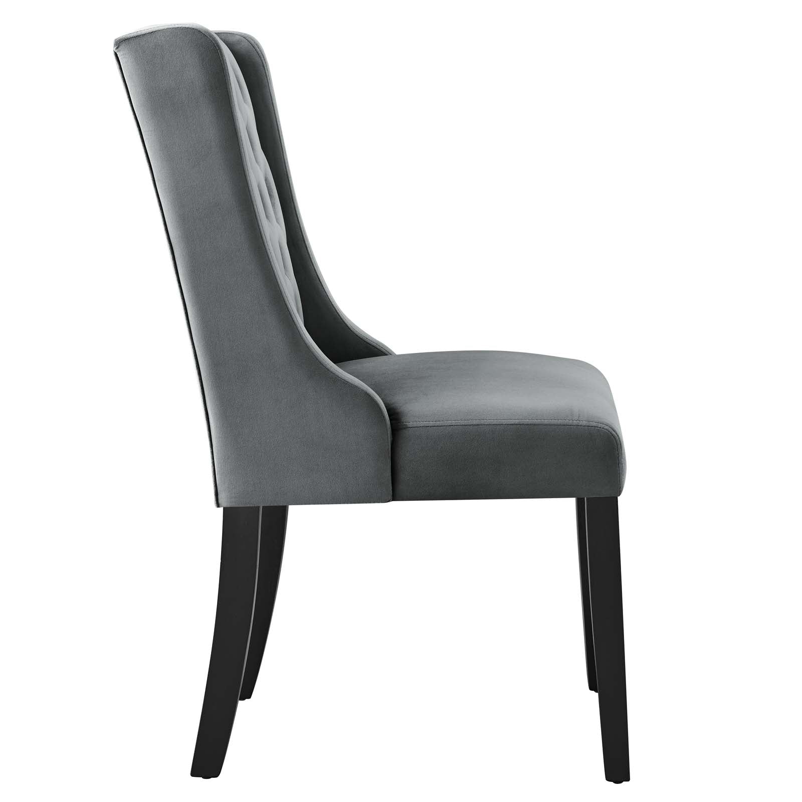 Baronet Performance Velvet Dining Chairs Set of 2 by Modway
