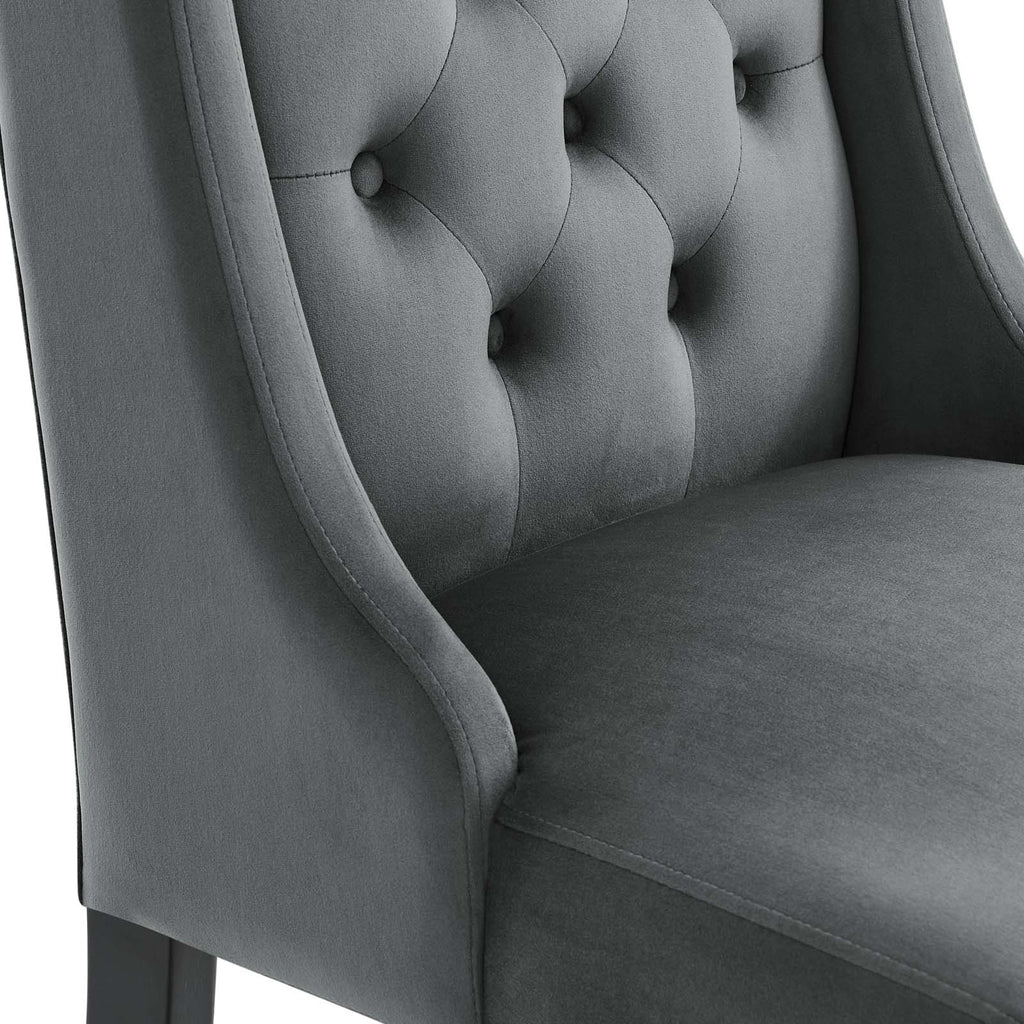 Baronet Performance Velvet Dining Chairs Set of 2 by Modway