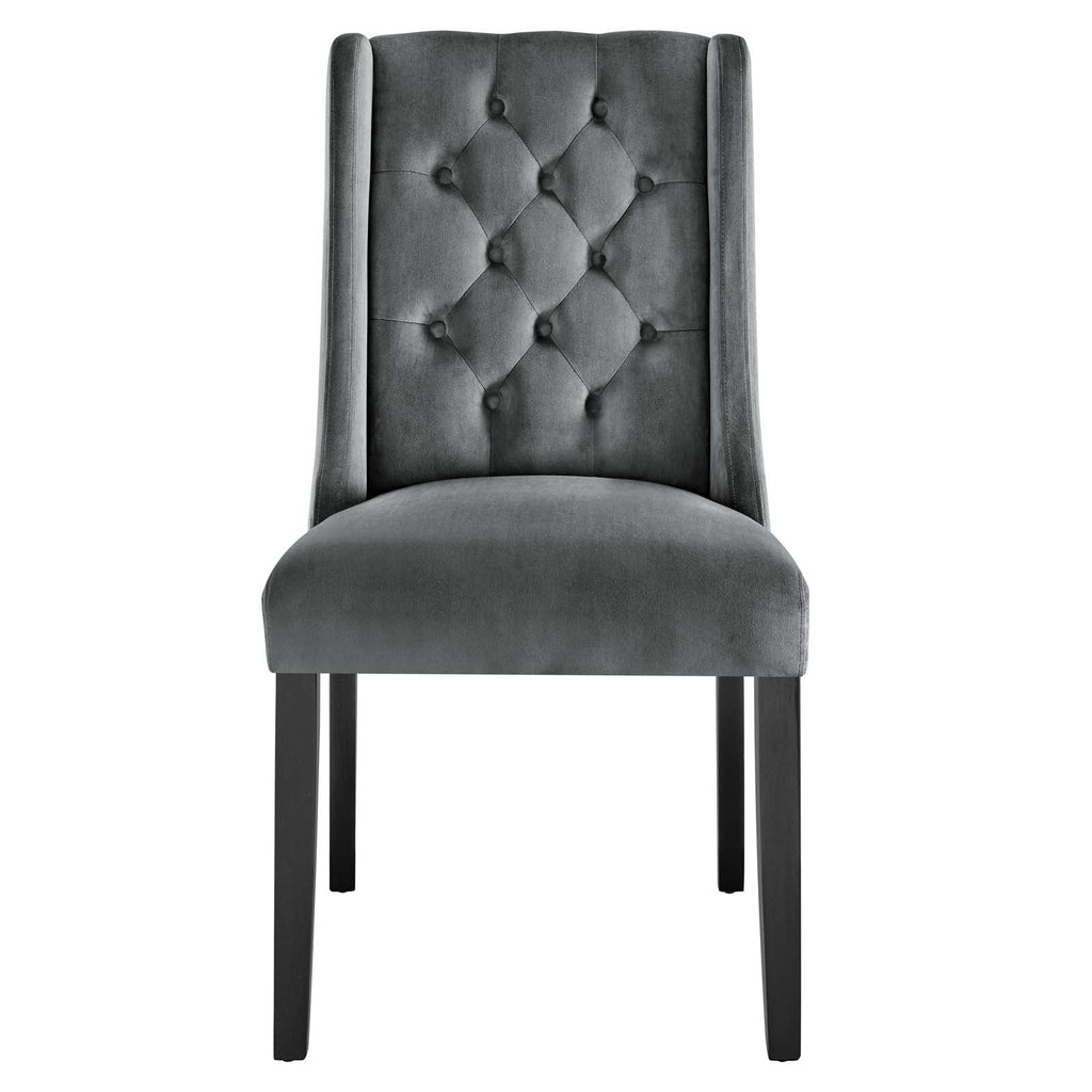 Baronet Performance Velvet Dining Chairs Set of 2 by Modway