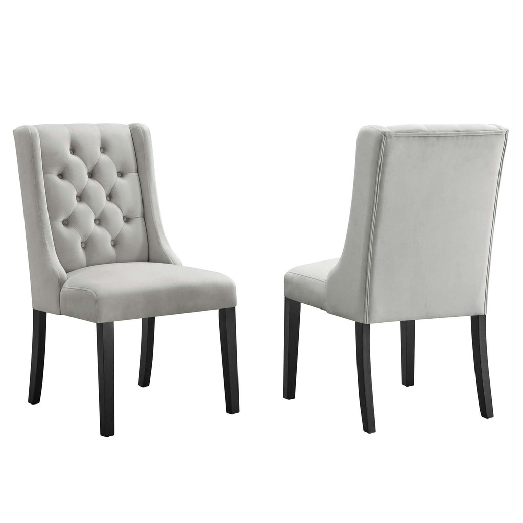 Baronet Performance Velvet Dining Chairs Set of 2 by Modway