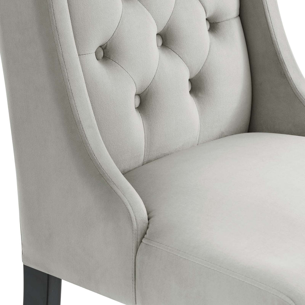 Baronet Performance Velvet Dining Chairs Set of 2 by Modway