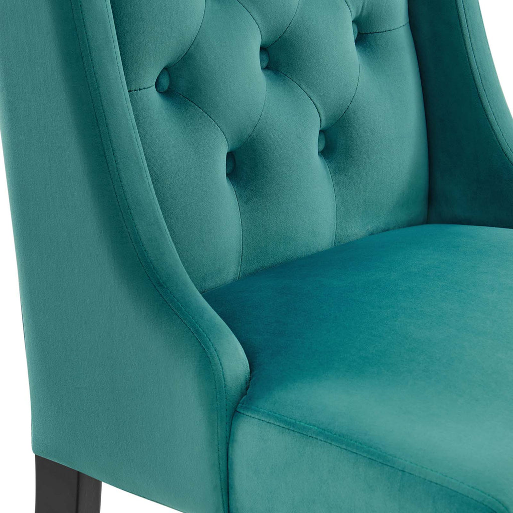 Baronet Performance Velvet Dining Chairs Set of 2 by Modway