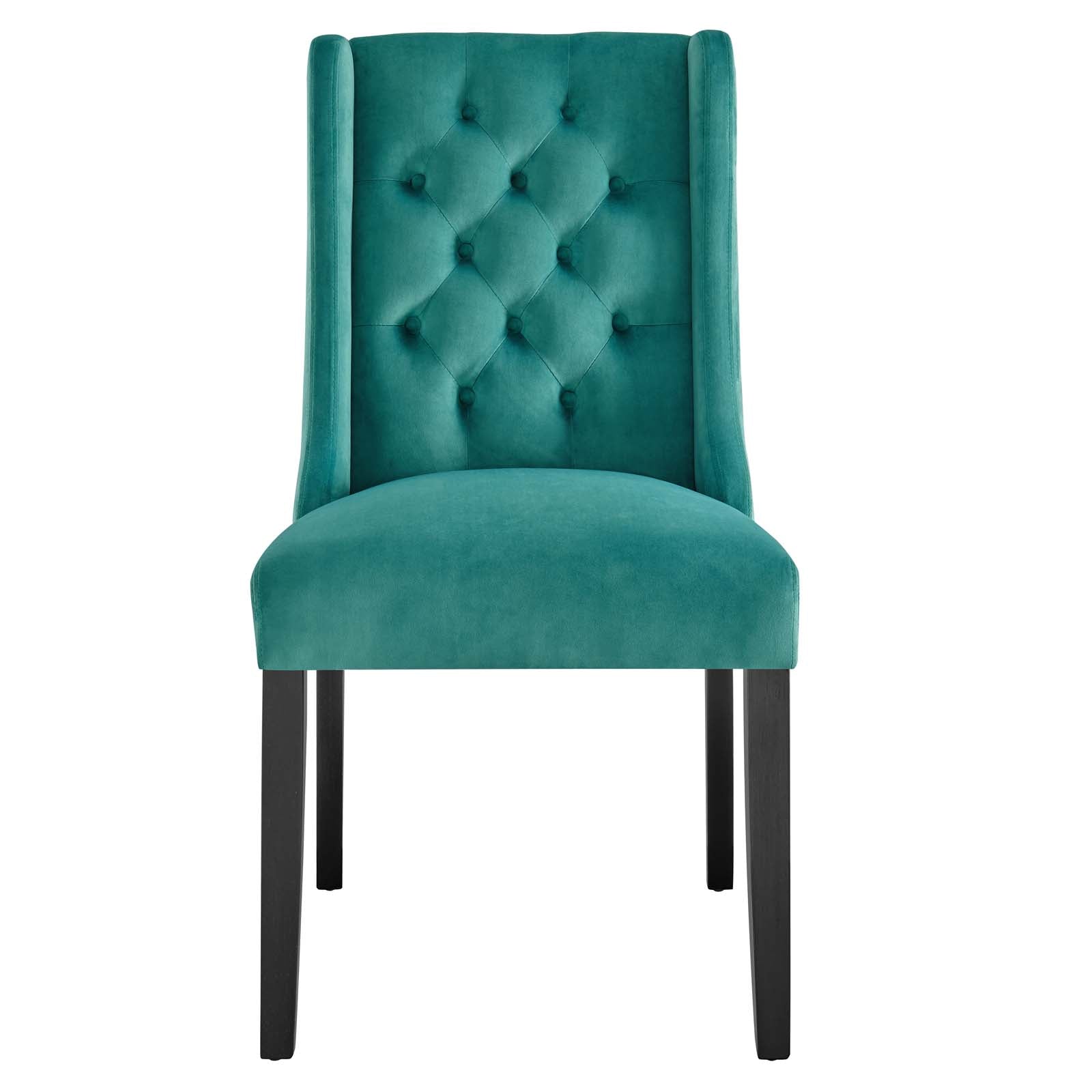 Baronet Performance Velvet Dining Chairs Set of 2 by Modway