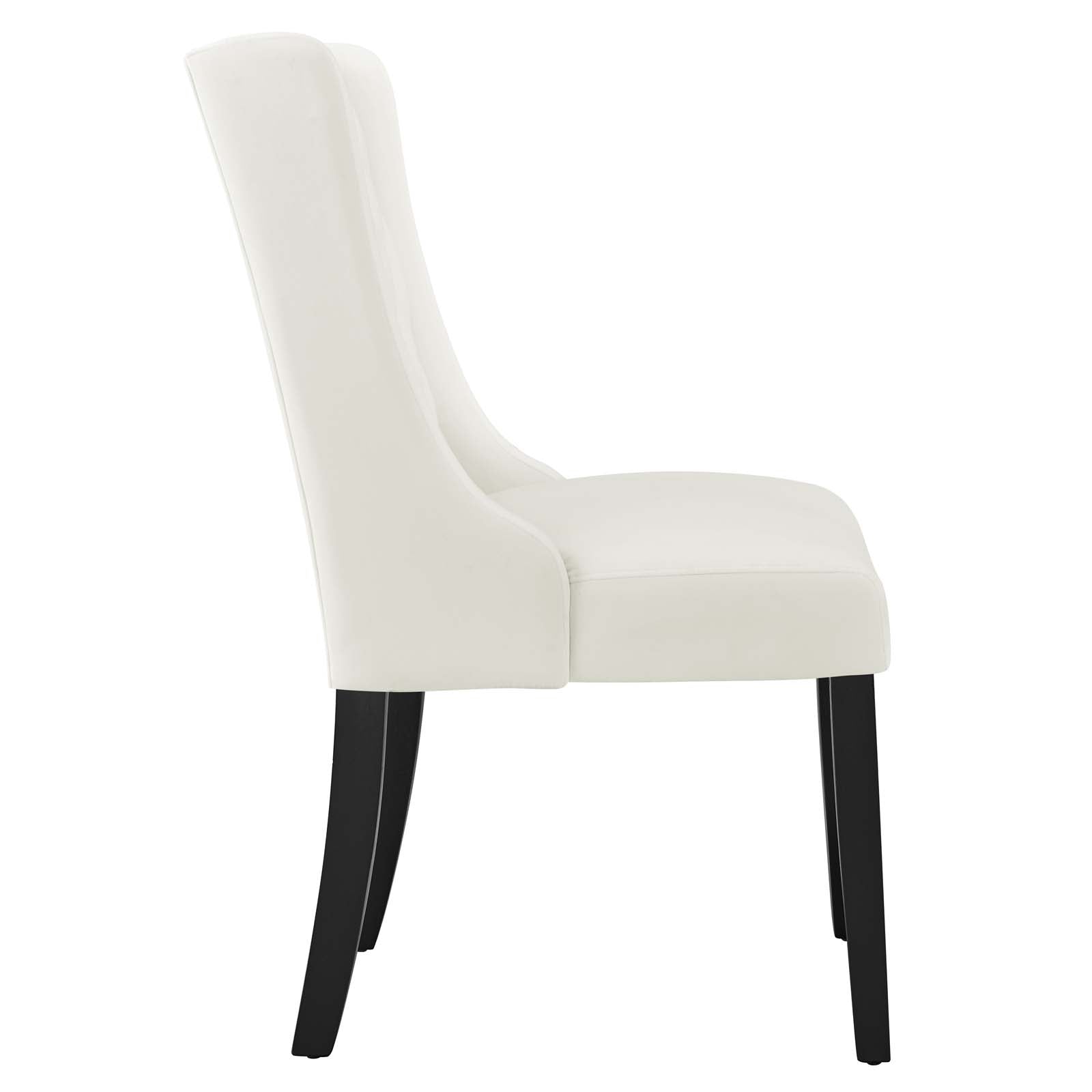 Baronet Performance Velvet Dining Chairs Set of 2 by Modway