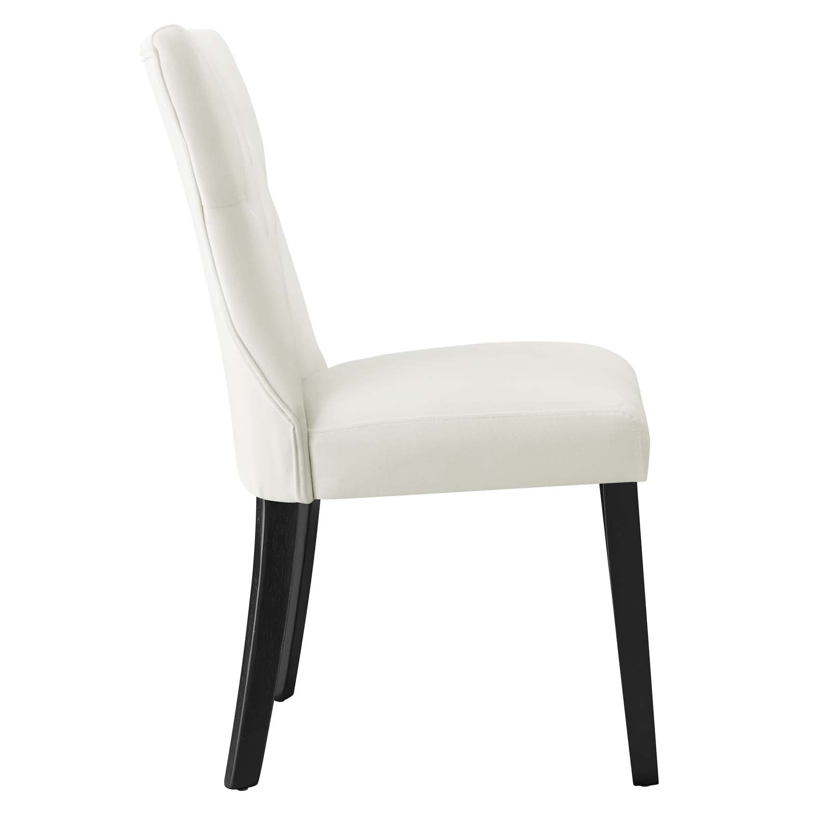 Silhouette Performance Velvet Dining Chairs Set of 2 by Modway