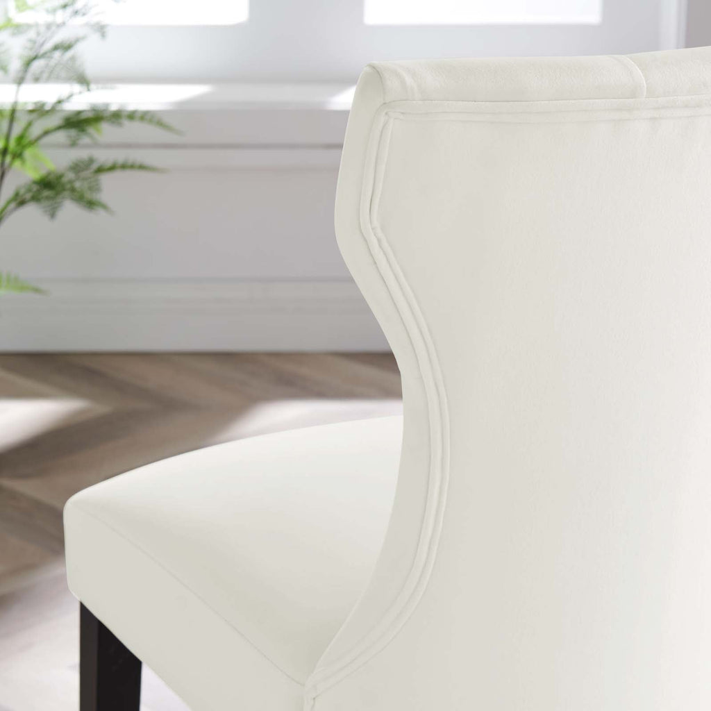 Silhouette Performance Velvet Dining Chairs Set of 2 by Modway