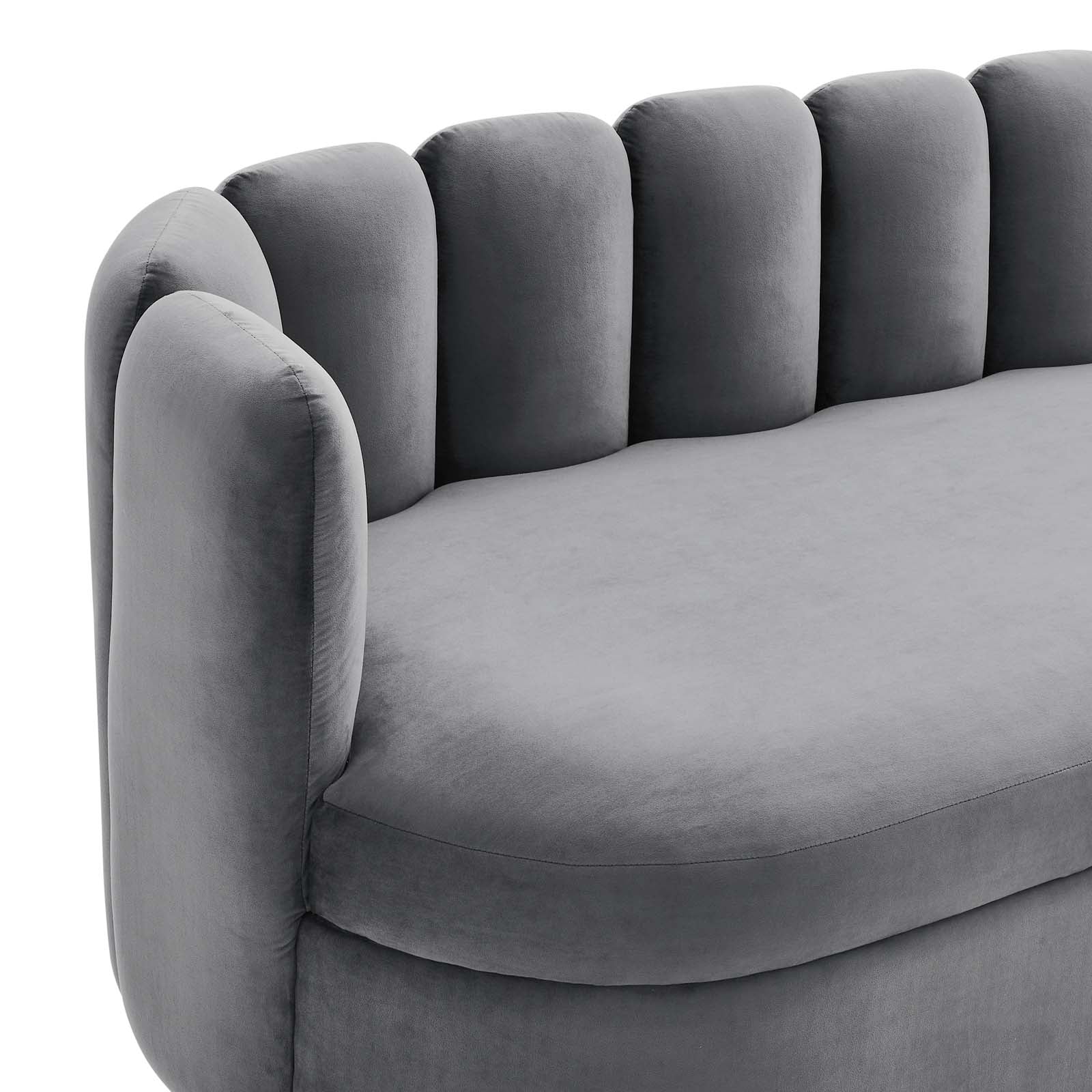 Victoria Channel Tufted Performance Velvet Sofa by Modway