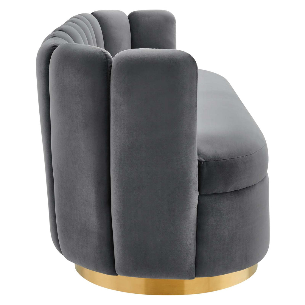 Victoria Channel Tufted Performance Velvet Sofa by Modway