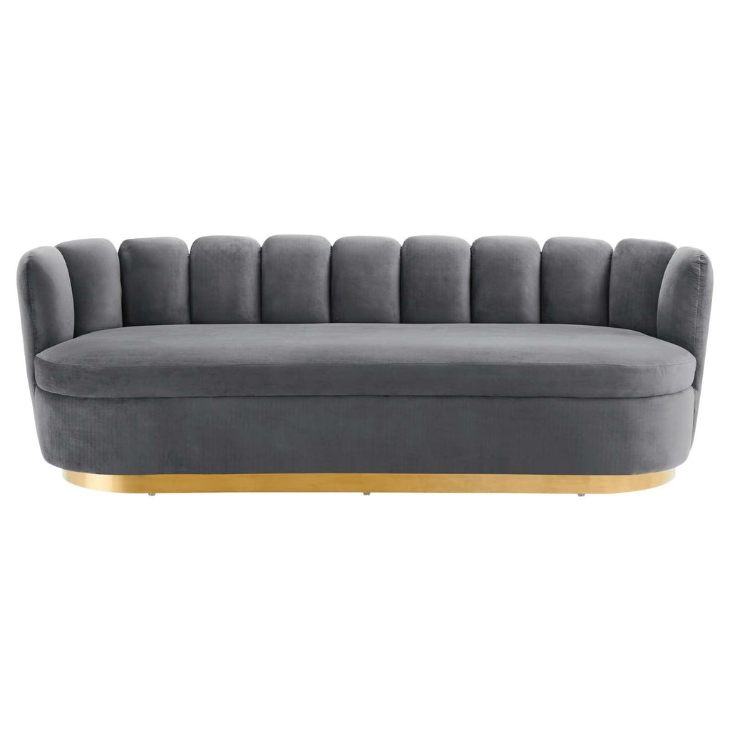 Victoria Channel Tufted Performance Velvet Sofa by Modway
