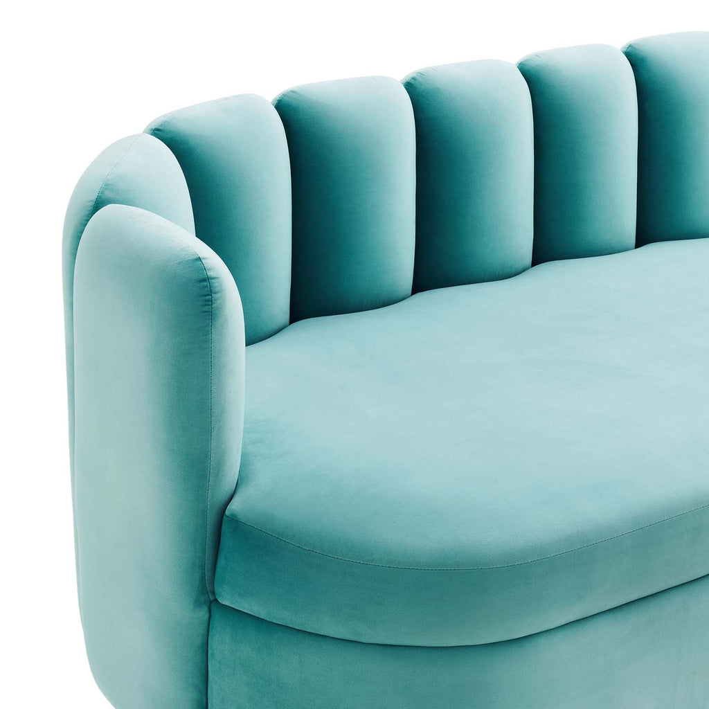 Victoria Channel Tufted Performance Velvet Sofa by Modway