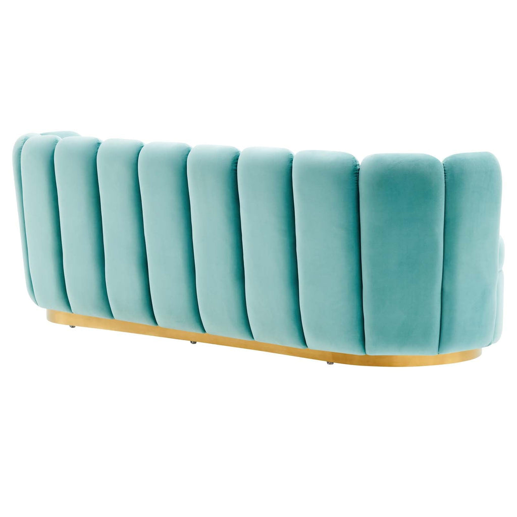 Victoria Channel Tufted Performance Velvet Sofa by Modway
