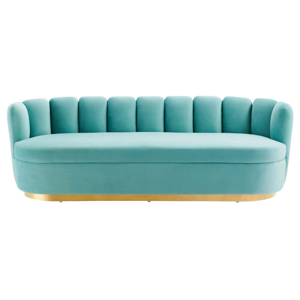 Victoria Channel Tufted Performance Velvet Sofa by Modway