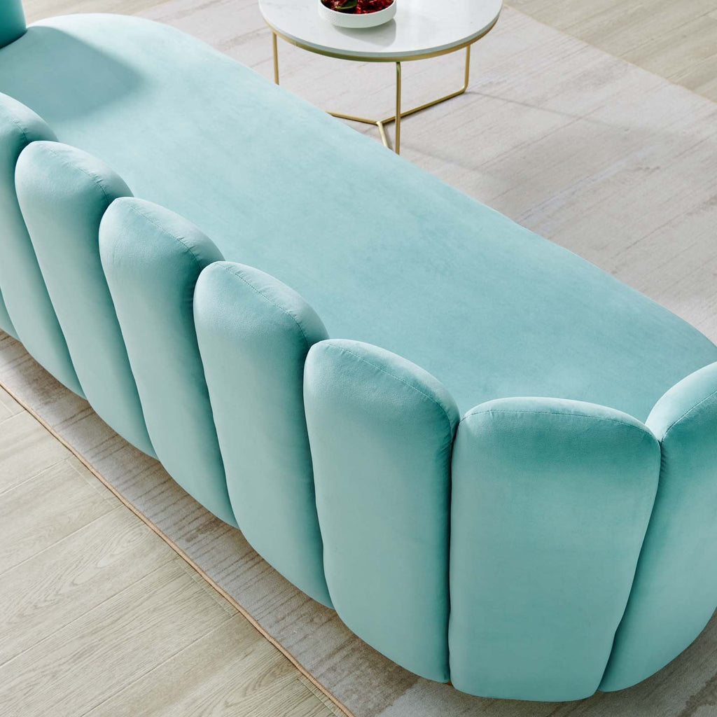 Victoria Channel Tufted Performance Velvet Sofa by Modway