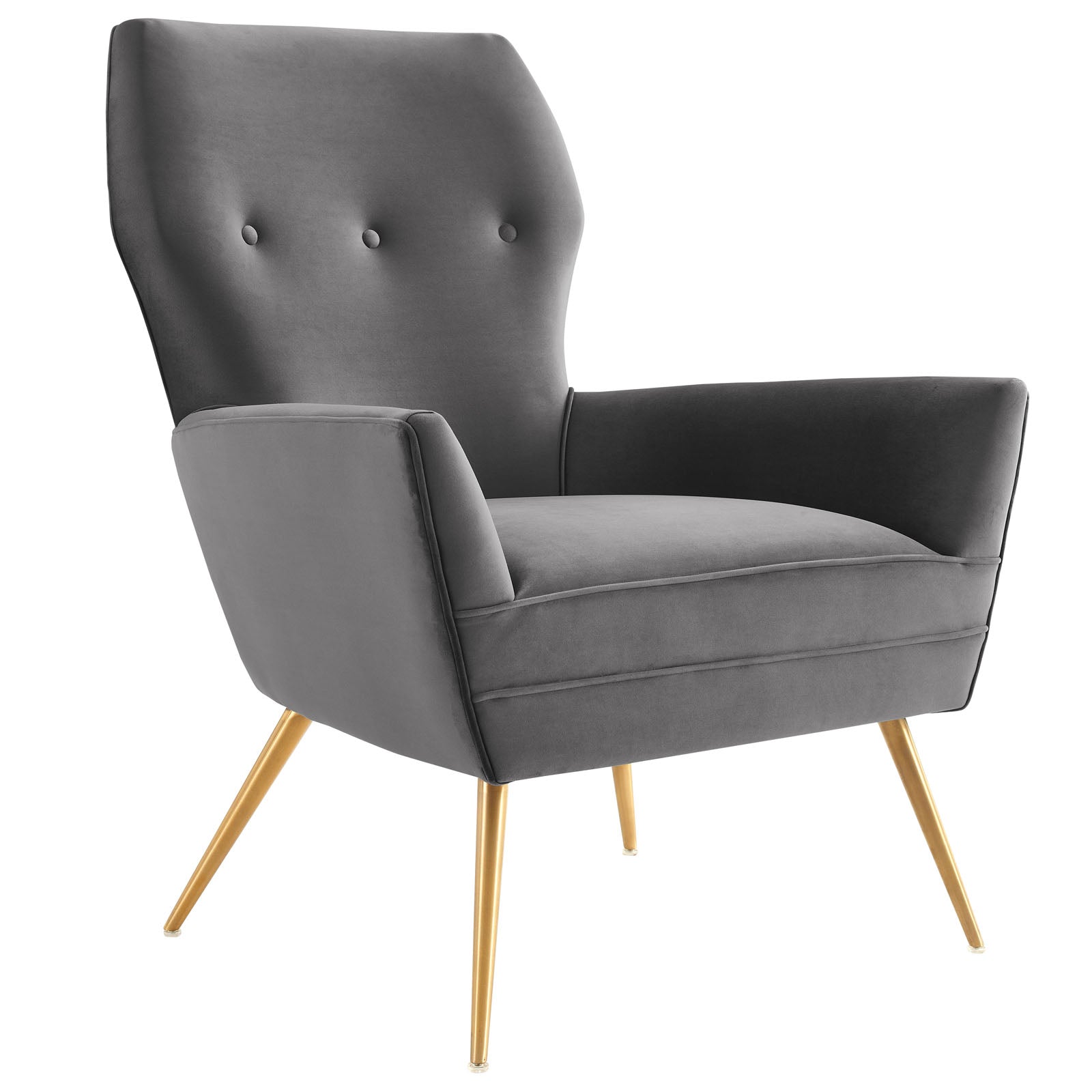 Renata Button Tufted Performance Velvet Armchair by Modway