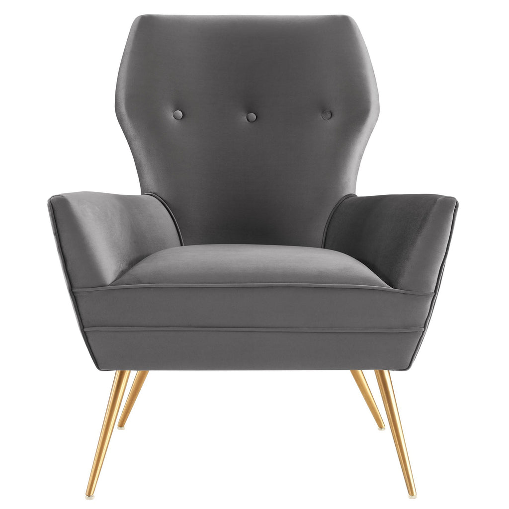 Renata Button Tufted Performance Velvet Armchair by Modway