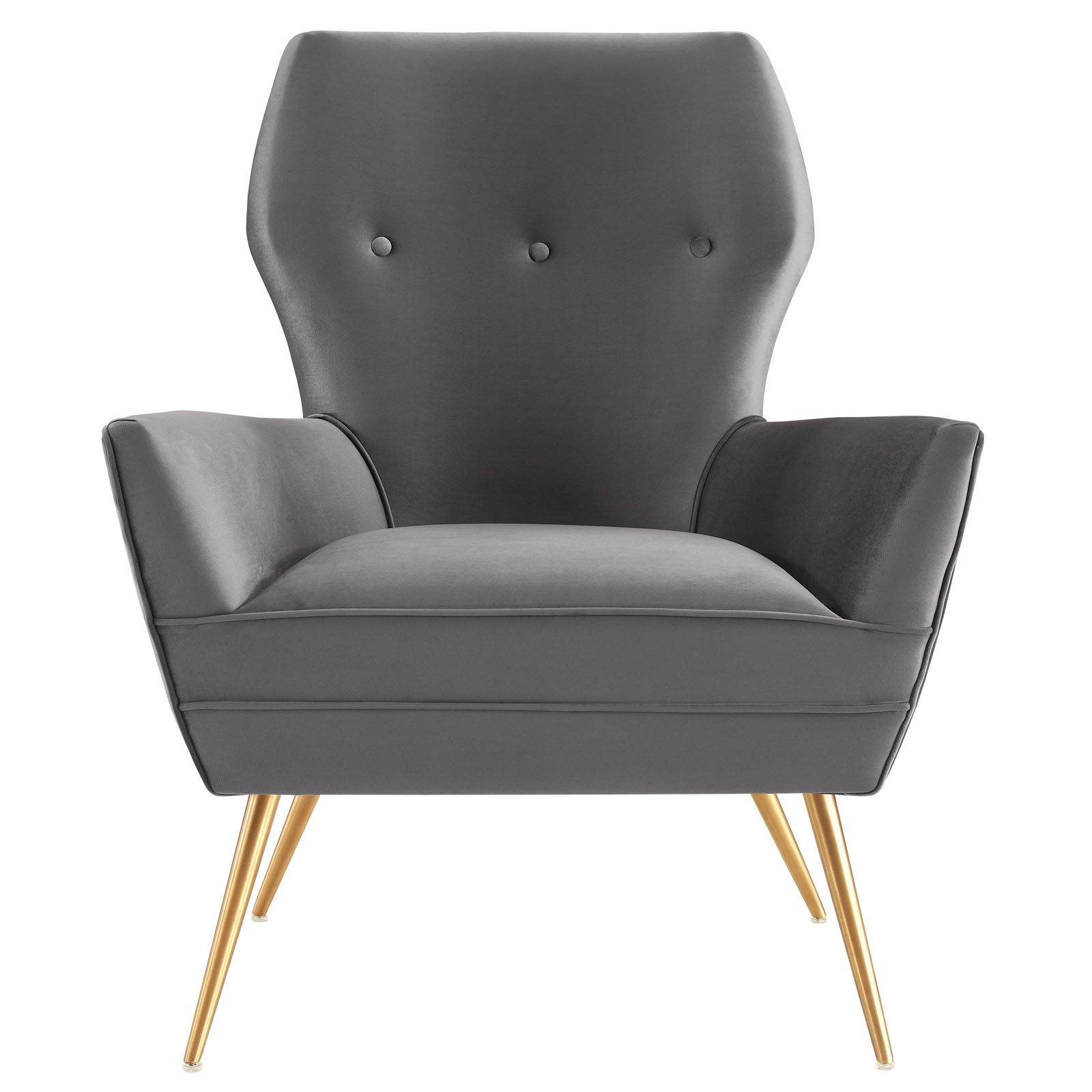 Renata Button Tufted Performance Velvet Armchair by Modway