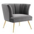 Veronica Channel Tufted Performance Velvet Armchair by Modway