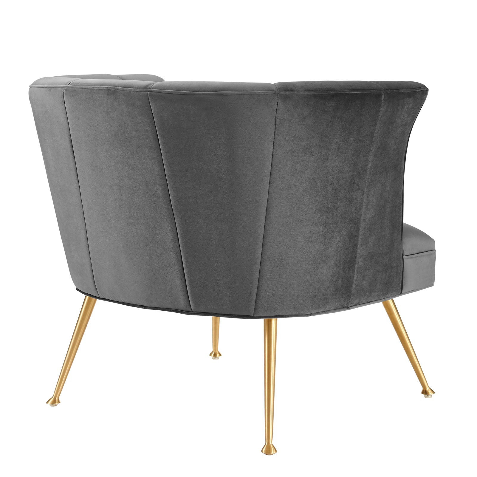 Veronica Channel Tufted Performance Velvet Armchair by Modway