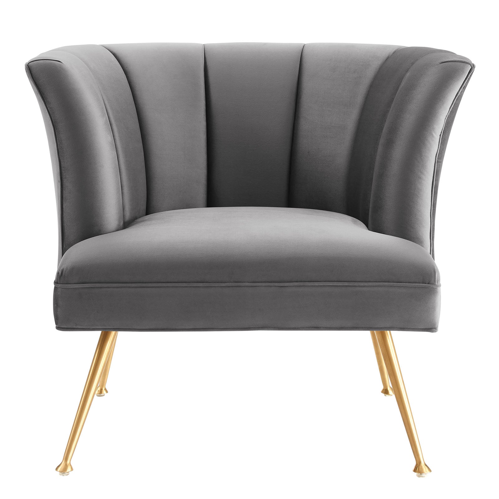Veronica Channel Tufted Performance Velvet Armchair by Modway