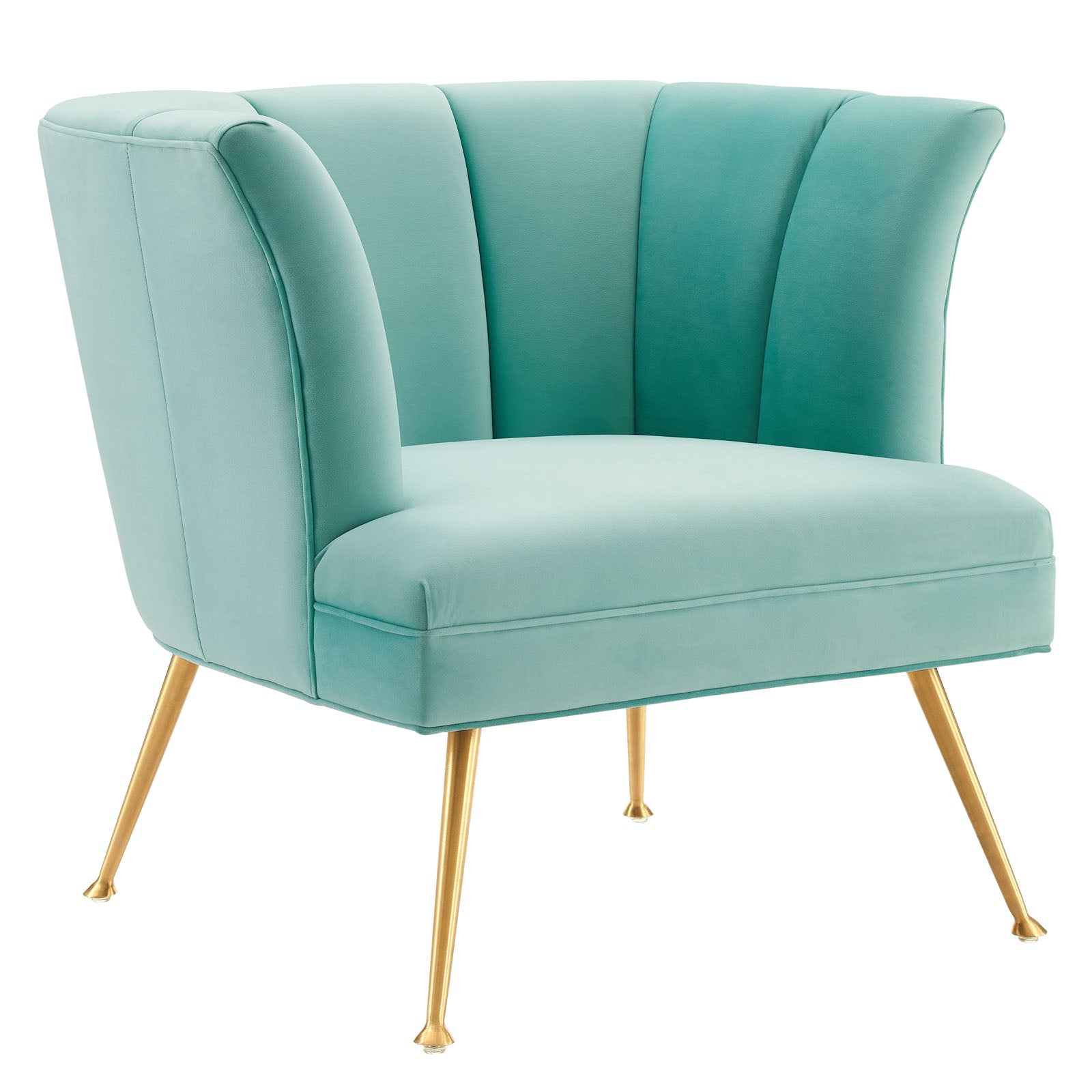 Veronica Channel Tufted Performance Velvet Armchair by Modway
