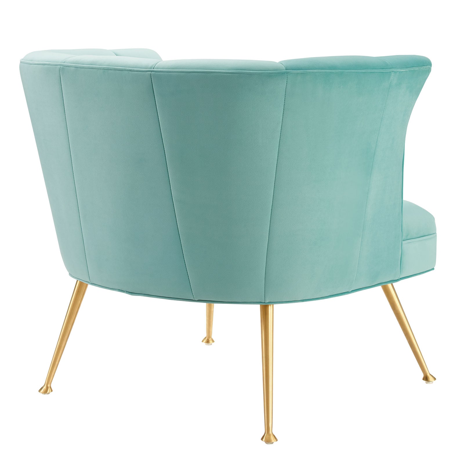 Veronica Channel Tufted Performance Velvet Armchair by Modway