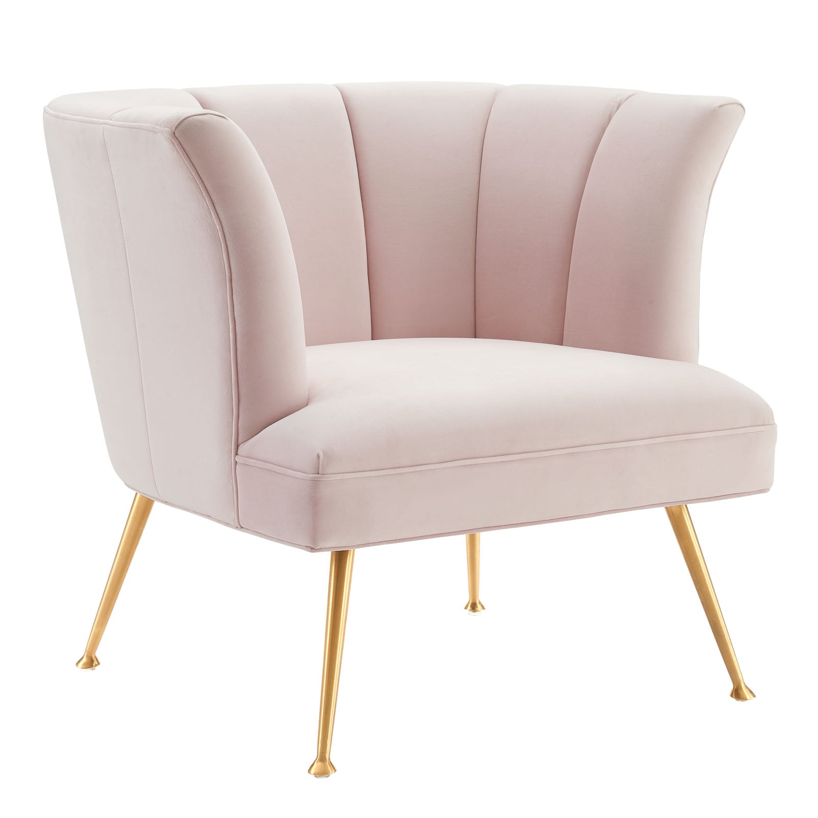 Veronica Channel Tufted Performance Velvet Armchair by Modway