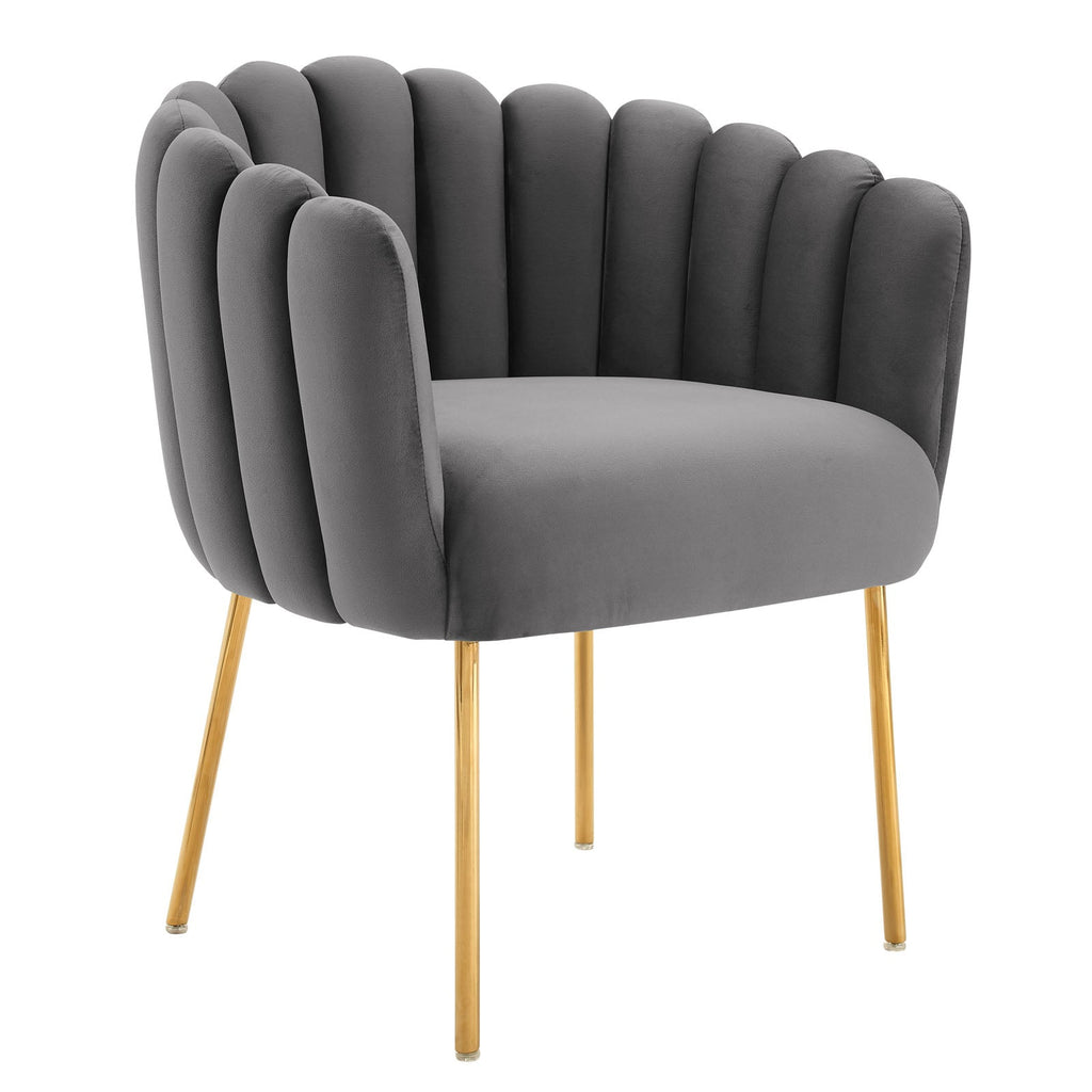 Sanna Channel Tufted Performance Velvet Armchair by Modway